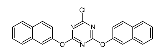 2-chloro-4,6-dinaphthalen-2-yloxy-1,3,5-triazine结构式