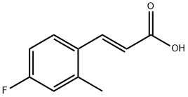 3-(4-fluoro-2-methylphenyl)prop-2-enoic acid, Structure