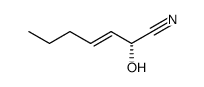 (R)-(-)-2-hydroxy-3E-heptenenitrile Structure