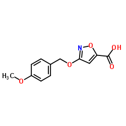 3-[(4-methoxyphenyl)methoxy]-1,2-oxazole-5-carboxylic acid Structure