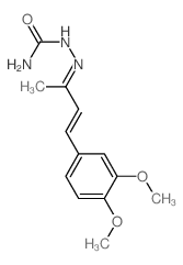 Hydrazinecarboxamide,2-[3-(3,4-dimethoxyphenyl)-1-methyl-2-propen-1-ylidene]-结构式