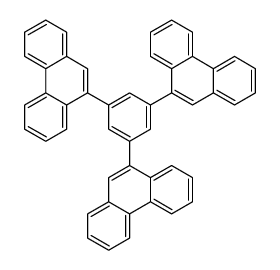 9-[3,5-di(phenanthren-9-yl)phenyl]phenanthrene Structure