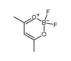 difluoroboryl chelate of acetylacetone Structure