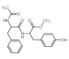 L-Tyrosine,N-(N-acetyl-L-phenylalanyl)-, methyl ester (9CI) structure