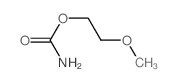 Ethanol, 2-methoxy-,1-carbamate结构式