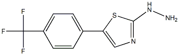 [5-(4-Trifluoromethyl-phenyl)-thiazol-2-yl]-hydrazine结构式