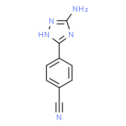 4-(5-amino-4H-1,2,4-triazol-3-yl)benzonitrile structure