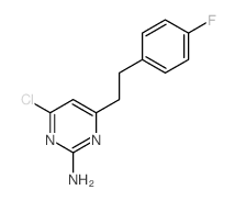 2-Pyrimidinamine,4-chloro-6-[2-(4-fluorophenyl)ethyl]- Structure