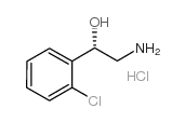 Benzenemethanol, a-(aminomethyl)-2-chloro-, hydrochloride, (S)- Structure