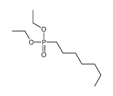 1-diethoxyphosphorylheptane Structure