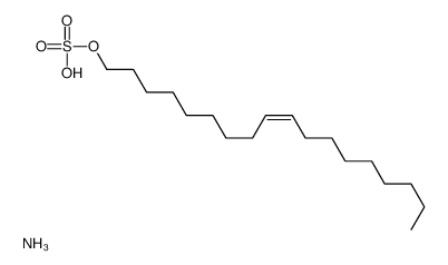 azanium,[(Z)-octadec-9-enyl] sulfate Structure