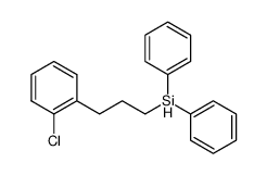 [3-(2-chloro-phenyl)-propyl]-diphenyl-silane结构式