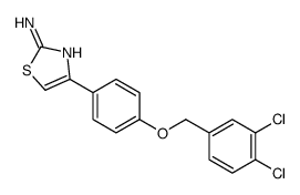 4-{4-[(3,4-dichlorobenzyl)oxy]phenyl}-1,3-thiazol-2-amine structure