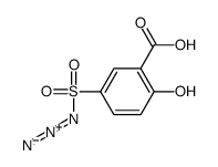 5-azidosulfonyl-2-hydroxybenzoic acid结构式