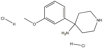 4-(3-Methoxyphenyl)piperidin-4-amine dihydrochloride Structure
