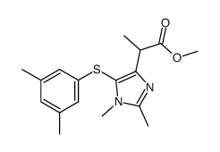 methyl 2-[5-(3,5-dimethylphenyl)sulfanyl-1,2-dimethylimidazol-4-yl]propanoate Structure