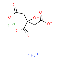 CITRIC ACID , AMMONIUM NICKEL SALT结构式