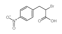 2-bromo-3-(4-nitrophenyl)propanoic acid structure