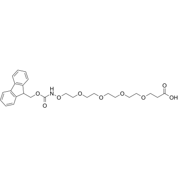 Fmoc-aminooxy-PEG4-acid Structure