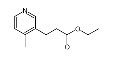 3-(4-methyl-pyridin-3-yl)-propionic acid ethyl ester Structure