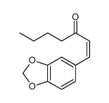 1-(3,4-Methylenedioxyphenyl)-1-hepten-3-one Structure