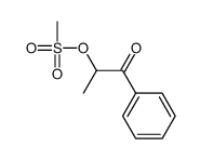 (1-oxo-1-phenylpropan-2-yl) methanesulfonate结构式