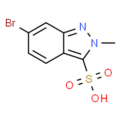 6-bromo-2-methyl-indazole-3-sulfonic acid Structure