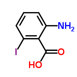 2-氨基-6-碘苯甲酸结构式