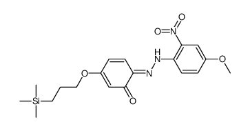 6-[(4-methoxy-2-nitrophenyl)hydrazinylidene]-3-(3-trimethylsilylpropoxy)cyclohexa-2,4-dien-1-one Structure