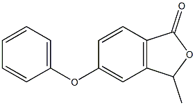 3-methyl-5-phenoxy-1(3H)-Isobenzofuranone结构式