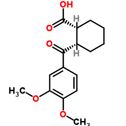 CIS-2-(3,4-DIMETHOXYBENZOYL)CYCLOHEXANE-1-CARBOXYLIC ACID结构式