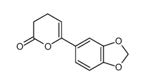 3,4-dihydro-6-(3,4-methylenedioxyphenyl)-4H-pyran-2(3H)-one Structure