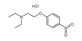 diethyl-[2-(4-nitro-phenoxy)-ethyl]-amine, hydrochloride结构式