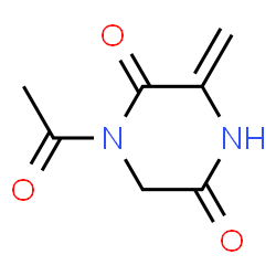 2,5-Piperazinedione, 1-acetyl-3-methylene- (9CI)结构式