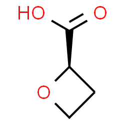 (2R)-oxetane-2-carboxylic acid结构式