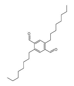 2,5-dioctylterephthalaldehyde结构式