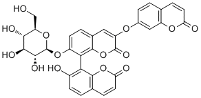 Triumbelletin 7-O-glucoside Structure