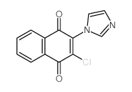 1,4-Naphthalenedione,2-chloro-3-(1H-imidazol-1-yl)- Structure