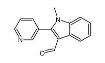 1-methyl-2-pyridin-3-ylindole-3-carbaldehyde结构式