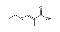 3-ethoxy-2-methyl-acrylic acid Structure