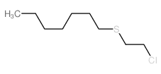 Heptane,1-[(2-chloroethyl)thio]-结构式