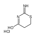 5,6-dihydro-4-oxo-4H-1,3-thiazin-2-amine monohydrochloride Structure