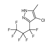 4-chloro-3-(1,1,2,2,3,3,3-heptafluoropropyl)-5-methyl-1H-pyrazole Structure