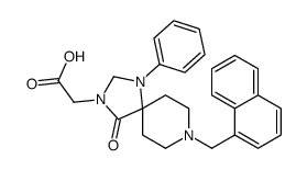 [8-(1-Naphthylmethyl)-4-oxo-1-phenyl-1,3,8-triazaspiro[4.5]dec-3- yl]acetic acid Structure