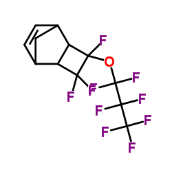 4-(Perfluoropropoxy)-3,3,4-trifluorotricyclo[4.2.1.0~2,5~]non-7-ene structure
