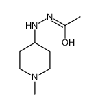 N'-(N-methyl-4-piperidyl)acetohydrazide structure