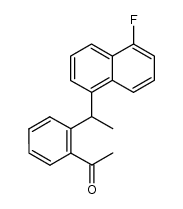 o-[α-5-Fluor-1-naphthyl-ethyl]-acetophenon结构式