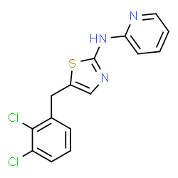 N-[5-(2,3-dichlorobenzyl)-1,3-thiazol-2-yl]pyridin-2-amine Structure