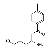 3-amino-6-hydroxy-1-(4-methylphenyl)hex-2-en-1-one结构式