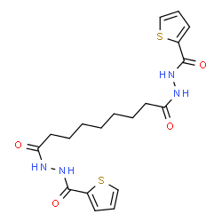 N'1,N'9-Bis(2-thienylcarbonyl)nonanedihydrazide structure